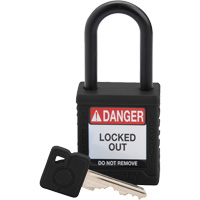 Velocity Safety Lockout Padlock, Safety Padlock, Keyed Different, Nylon, 1-1/2" Width Groupe Belzile Dickner