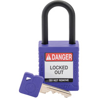 Velocity Safety Lockout Padlock, Safety Padlock, Keyed Different, Nylon, 1-1/2" Width Groupe Belzile Dickner