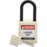 Velocity Safety Lockout Padlock, Safety Padlock, Keyed Different, Nylon, 1-1/2" Width Groupe Belzile Dickner