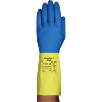 Alphatec&reg; 87-224 Chemical-Resistant Gloves, Size 10, 12.8" L, Neoprene/Rubber Latex, Cotton/Flock-Lined Inner Lining, 26.8-mil Groupe Belzile Dickner