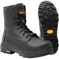 Metpro Flex Work Boots with Metguard, Leather, Size 4, Impermeable Groupe Belzile Dickner