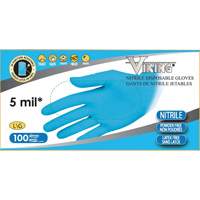 34600 Disposable Gloves, Small, Nitrile, 5-mil, Powder-Free, Blue Groupe Belzile Dickner