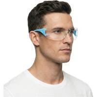 Lunettes de s&eacute;curit&eacute; bleu/blanc Adapt Lite, Lentille Transparent, Antibu&eacute;e/Anti-&eacute;gratignures, ANSI Z87+/R&eacute;pond ou surpasse la norme CSA Z94.3 Groupe Belzile Dickner