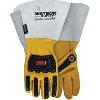 Storm Trooper Water-Resistant Gloves, Small, Cowhide Palm, Gauntlet Cuff Groupe Belzile Dickner