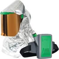 Z-Link Radiant Heat Respirator with Belt Mount & Blower, Facepiece Respirator/Headcover & Faceshield, Lithium-Ion Battery Groupe Belzile Dickner