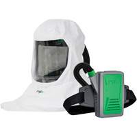 T-Link Respirator with Bump Cap, Breathing Tube, Belt-Mount & PX5 PAPR, Loose Fitting Hood & Faceshield, Lithium-Ion Battery Groupe Belzile Dickner