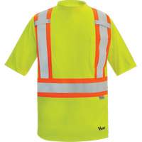 T-shirt de s&eacute;curit&eacute; doubl&eacute; de bambou Viking, Polyester, Petit, Jaune lime haute visibilit&eacute; Groupe Belzile Dickner