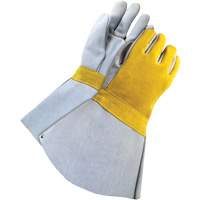 Lined Welder with 5" Cuff, Split Cowhide, Size One Size Groupe Belzile Dickner
