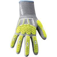 Gants antichocs Helix 3013IMP, 2T-petit/5, Paume en PEHP, Poignet &eacute;lastique Groupe Belzile Dickner