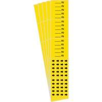 "PSI" Pipe Markers, Self-Adhesive, 2-1/4" H x 2-3/4" W, Black on Yellow Groupe Belzile Dickner