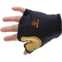 Anti-Impact Tool Grip Fingerless Right-Hand Glove, Size X-Small, Grain Leather Palm Groupe Belzile Dickner