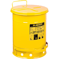 Oily Waste Cans, FM Approved/UL Listed, 14 US gal., Yellow Groupe Belzile Dickner
