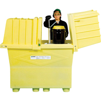 Poly-Safeypacks<sup>®</sup> Plus Without Drain, 60.25" L x 34.5" W x 64" H, 1200 lbs. Load Capacity SR416 | Dickner Inc