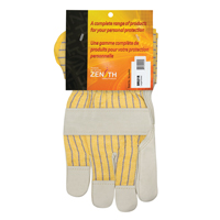 Winter-Lined Patch-Palm Fitters Gloves, Large, Grain Cowhide Palm, Cotton Fleece Inner Lining SR521R | Dickner Inc