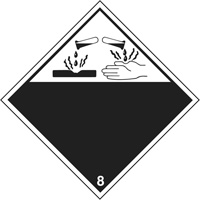 Plaque-&eacute;tiquette TMD mati&egrave;res corrisives, Plastique Groupe Belzile Dickner