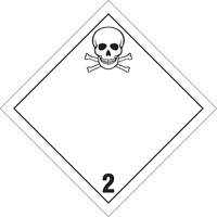Toxic Gas TDG Placard, Plastic Groupe Belzile Dickner