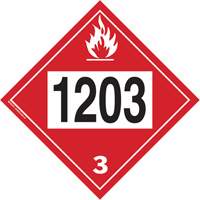 1203 Gasohol & Gasoline Flammable Liquid TDG Placard, Plastic Groupe Belzile Dickner