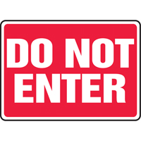 "Do Not Enter" Sign, 10" x 14", Aluminum, English Groupe Belzile Dickner