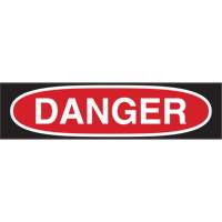 "Danger" Sign, 10" x 14", Polystyrene, Bilingual Groupe Belzile Dickner