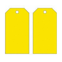 Blank Accident Prevention Tags, Metal, 3" W x 5-3/4" H Groupe Belzile Dickner