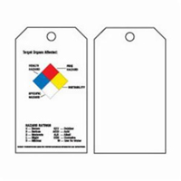 Self-Laminating Right-To-Know Tags, Polyester, 3" W x 5-3/4" H, English Groupe Belzile Dickner