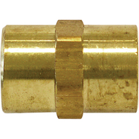 RACCORD FEMELLE HEXAGONAL(F)NPT1/4"-(F)1/4"LAITO, Laiton Groupe Belzile Dickner
