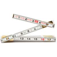 R&egrave;gle de maçon Red End, 6' lo, Bois, Graduations de 1/16" Groupe Belzile Dickner