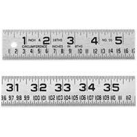 R&egrave;gle de circonf&eacute;rence pour ferblantier, 4' lo, Acier, Graduations de 1/16" Groupe Belzile Dickner
