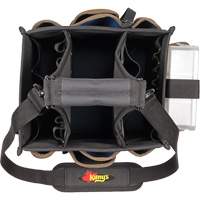 Grands porte-outils pour &eacute;lectriciens et travaux de maintenance, Polyester, 23 pochettes, Noir Groupe Belzile Dickner