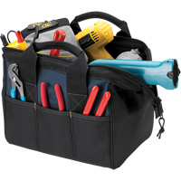 Sac &agrave; outils BIGMOUTH, Polyester, 23 pochettes, Noir Groupe Belzile Dickner