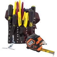 Electricians Tool Set, Leather, White Groupe Belzile Dickner