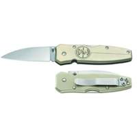 Lockback Knife with Drop Point Blade, 2-1/2" Blade, Stainless Steel Blade, Aluminum Handle Groupe Belzile Dickner