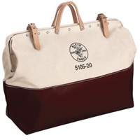Sac d'outils robuste &agrave; fond haut de 20 po, Toile, 1 pochettes, Naturel Groupe Belzile Dickner