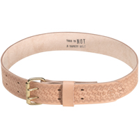 Heavy-Duty Embossed Tool Belt, Leather, Tan Groupe Belzile Dickner