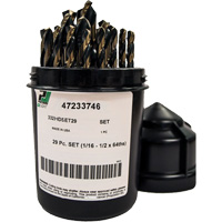 Heavy-Duty Drill Bit Set , 29 Pieces, High Speed Steel Groupe Belzile Dickner