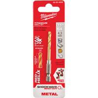 Foret Shockwave, 11/64", Titane, Cannelure 1-3/32", Pointe de 135° Groupe Belzile Dickner