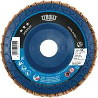 Twin Flap Disc, 4-1/2" x 7/8", Type 27, 40 Grit, Ceramic/Zirconia Alumina Groupe Belzile Dickner