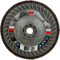 Disque &agrave; lamelles &agrave; changement rapide 769F, 5" x 5/8"-11, Type 27, Grain 120+, C&eacute;ramique Groupe Belzile Dickner