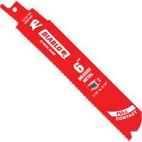 Lame de scie alternative de s&eacute;rie moyenne pour le m&eacute;tal, Bim&eacute;tal, 14-18 Dents par pouce, 6" lo x 1" la Groupe Belzile Dickner
