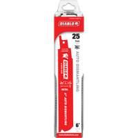 Lame de scie alternative autod&eacute;montage, Bim&eacute;tal, 14-18 Dents par pouce, 6" lo x 1" la Groupe Belzile Dickner