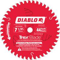 Lame de scie &agrave; d&eacute;couper Trex Blade, 7-1/4", 44 dents, Pour Plastique/Plastique Groupe Belzile Dickner