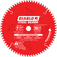 Lame de scie &agrave; d&eacute;couper Steel Demon, 7-1/4", 70 dents, Pour M&eacute;tal Groupe Belzile Dickner