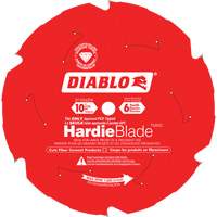 Lame de scie &agrave; d&eacute;couper HardieBlade, 10", 6 dents, Pour B&eacute;ton de fibre Groupe Belzile Dickner