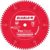 Lame de scie &agrave; d&eacute;couper Trex Blade, 10", 72 dents, Pour Plastique/Plastique Groupe Belzile Dickner
