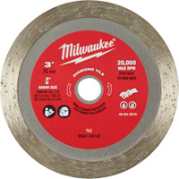 Tile Blade, 3" x 3/8" Arbor, Diamond, 20000 RPM Groupe Belzile Dickner