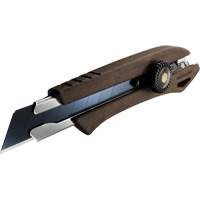 Ratchet Lock Knife, 18 mm, Wood Handle Groupe Belzile Dickner