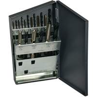 Jeu de forets courts & taraud manuels m&eacute;triques HTGP, 18 morcea Groupe Belzile Dickner