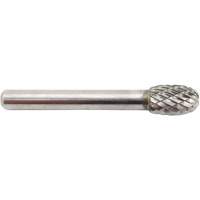 Oval Shape Carbide Shipyard Bur, SE-3, 3/8" Dia., 1/4" Shank, 5/8" Depth of Cut Groupe Belzile Dickner