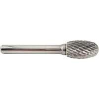 Oval Shape Carbide Shipyard Bur, SE-5, 1/2" Dia., 1/4" Shank, 7/8" Depth of Cut Groupe Belzile Dickner