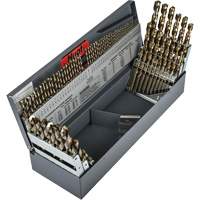Heavy-Duty Jobber Length Combination Drill Bit Set, 114 Pieces, High Speed Cobalt Groupe Belzile Dickner